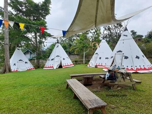 fasilitas tenda camping di wira garden lampung